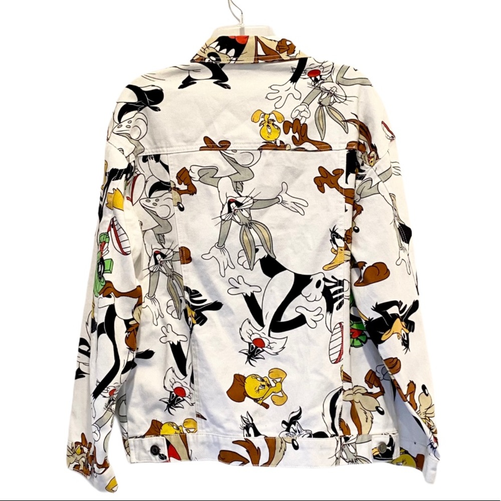 Looney Tunes Denim Jacket Sz M - Picture 4 of 7